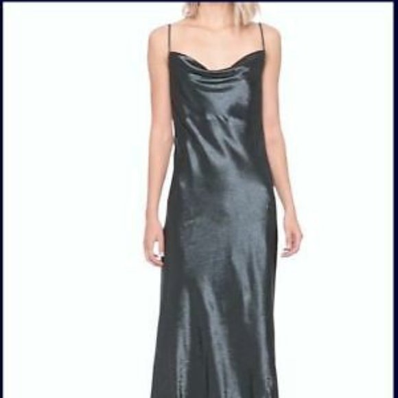 NWT Banana Republic Textured Satin Bias-Cut Slip Dress - Picture 1 of 5